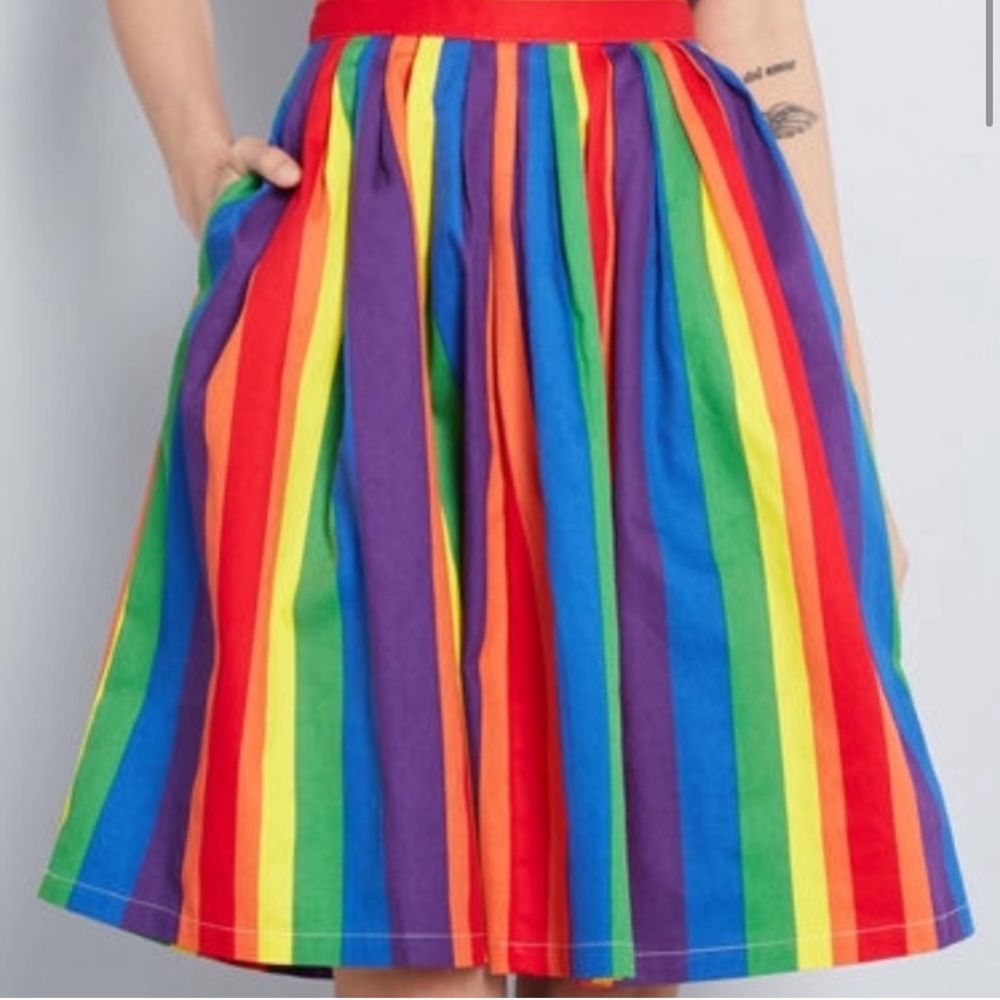 ModCloth rainbow Skirt Size XXS